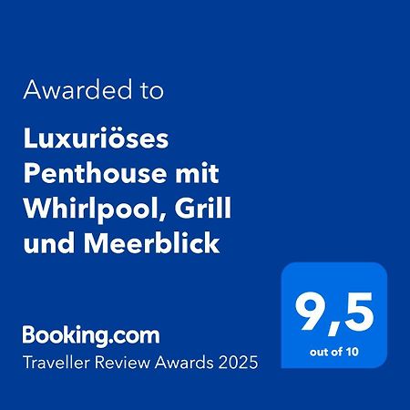 Luxurioeses Penthouse Welle Mit Whirlpool, Grill Und Meerblick Vir Exteriér fotografie